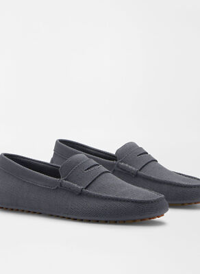 NEW Peter Millar Cruise Knit Driver Shoes Mens Size 11 Navy