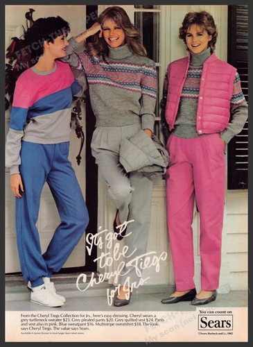 Sears Cheryl Tiegs 1980s Print Advertisement 1982 Cheryl