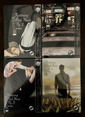 NEW Twittering Birds Never Fly Vol 1-Vol 4_Kou Yoneda English Yaoi (Lot #Y195)