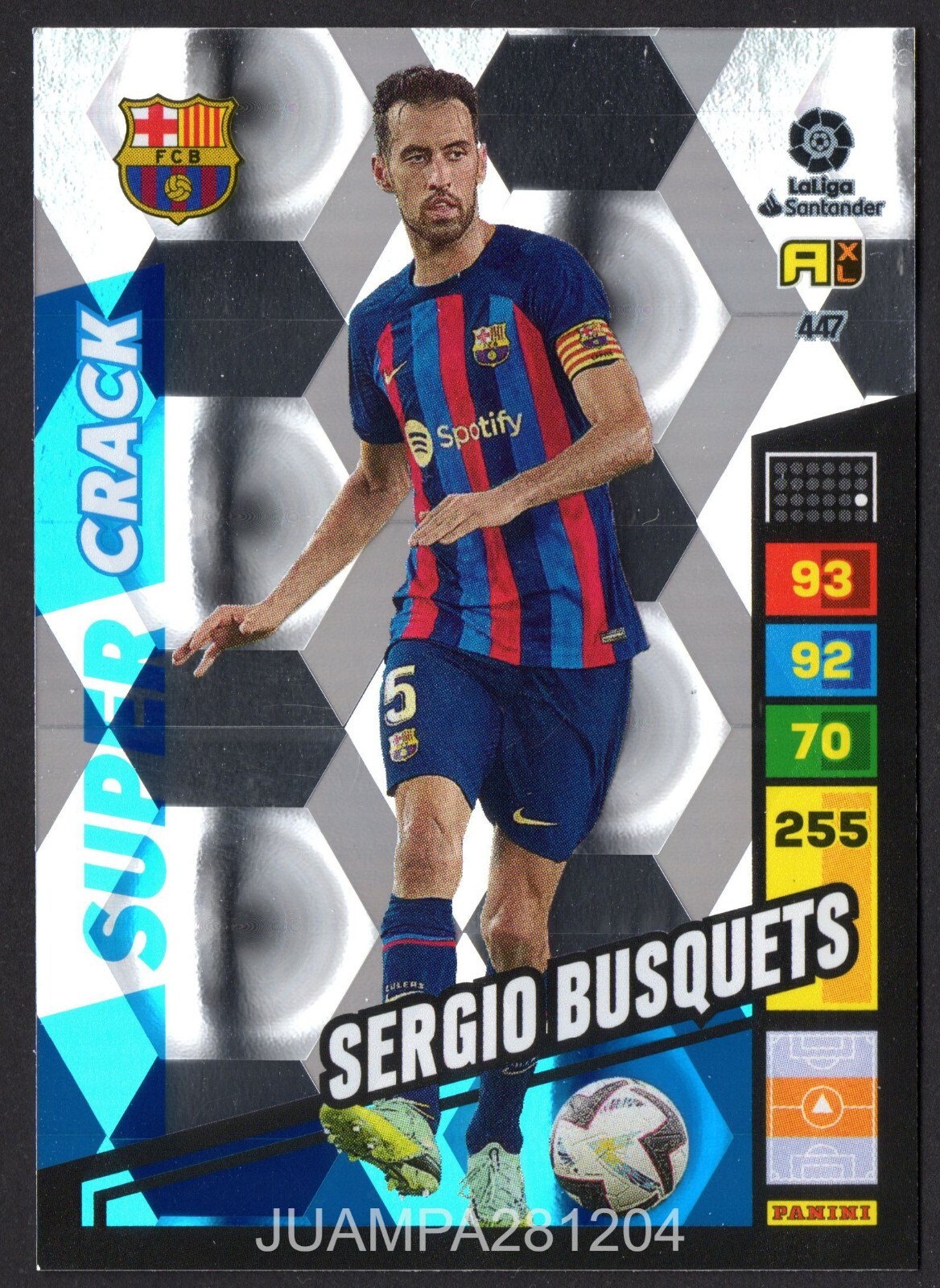 Panini SERGIO BUSQUETS ジャージカード /99 Panini SERGIO BUSQUETS