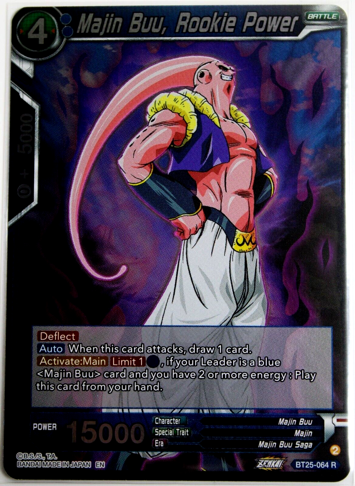 Majin Buu, Rookie Power BT25-064 R Foil NEW (L.O.T.D.B) | eBay
