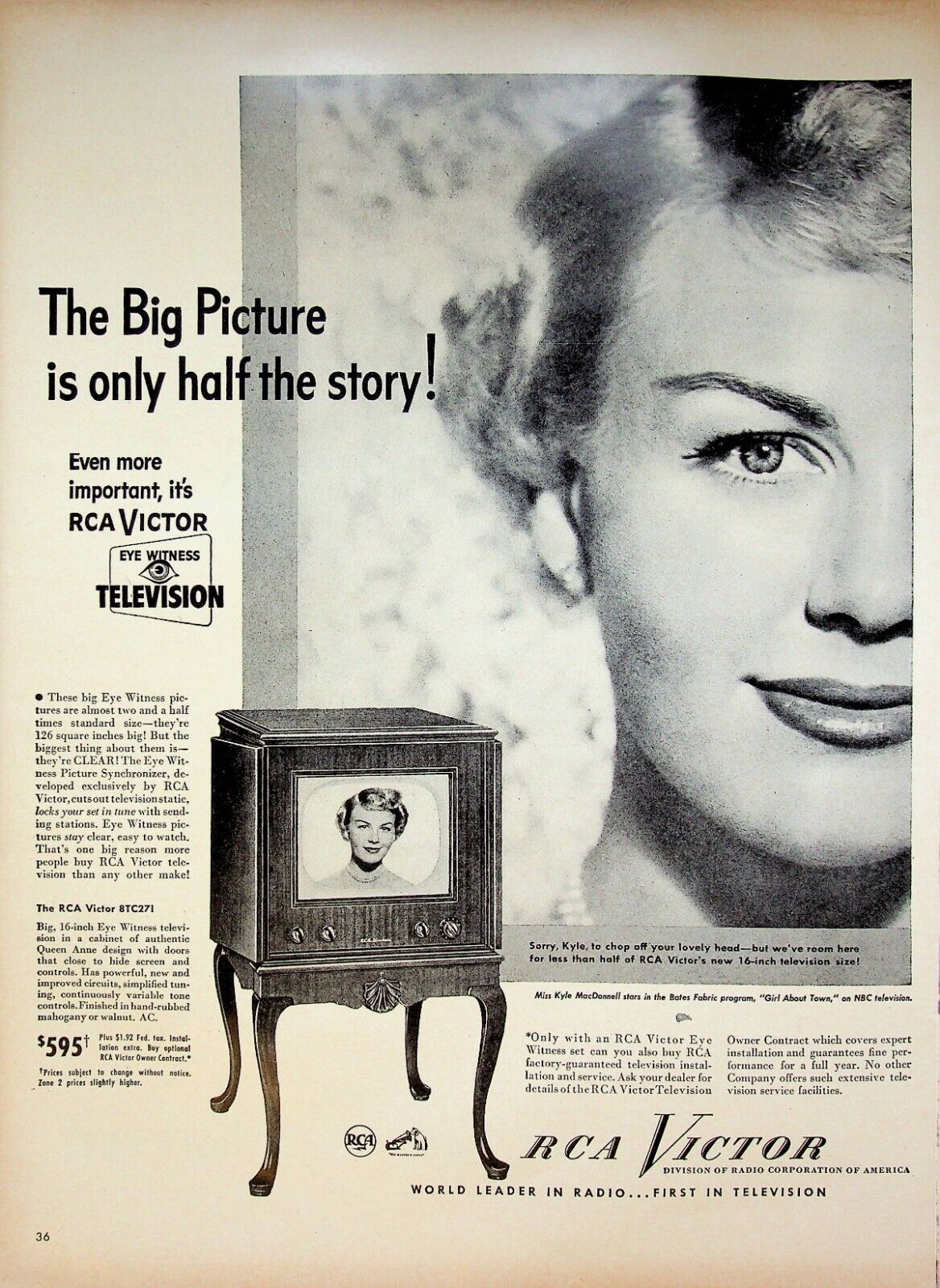 1941 advertising RCA Victor Auto Radio flyer 1941 advertising RCA Victor Auto Radio flyer
