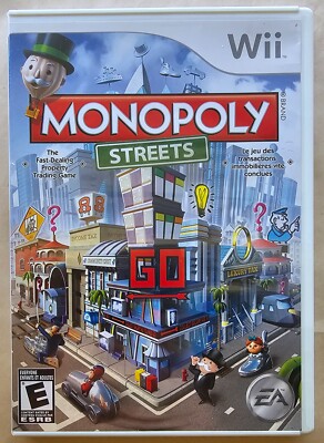Monopoly Streets Nintendo Wii 2010 CIB, Complete, EA Rated E, Tested