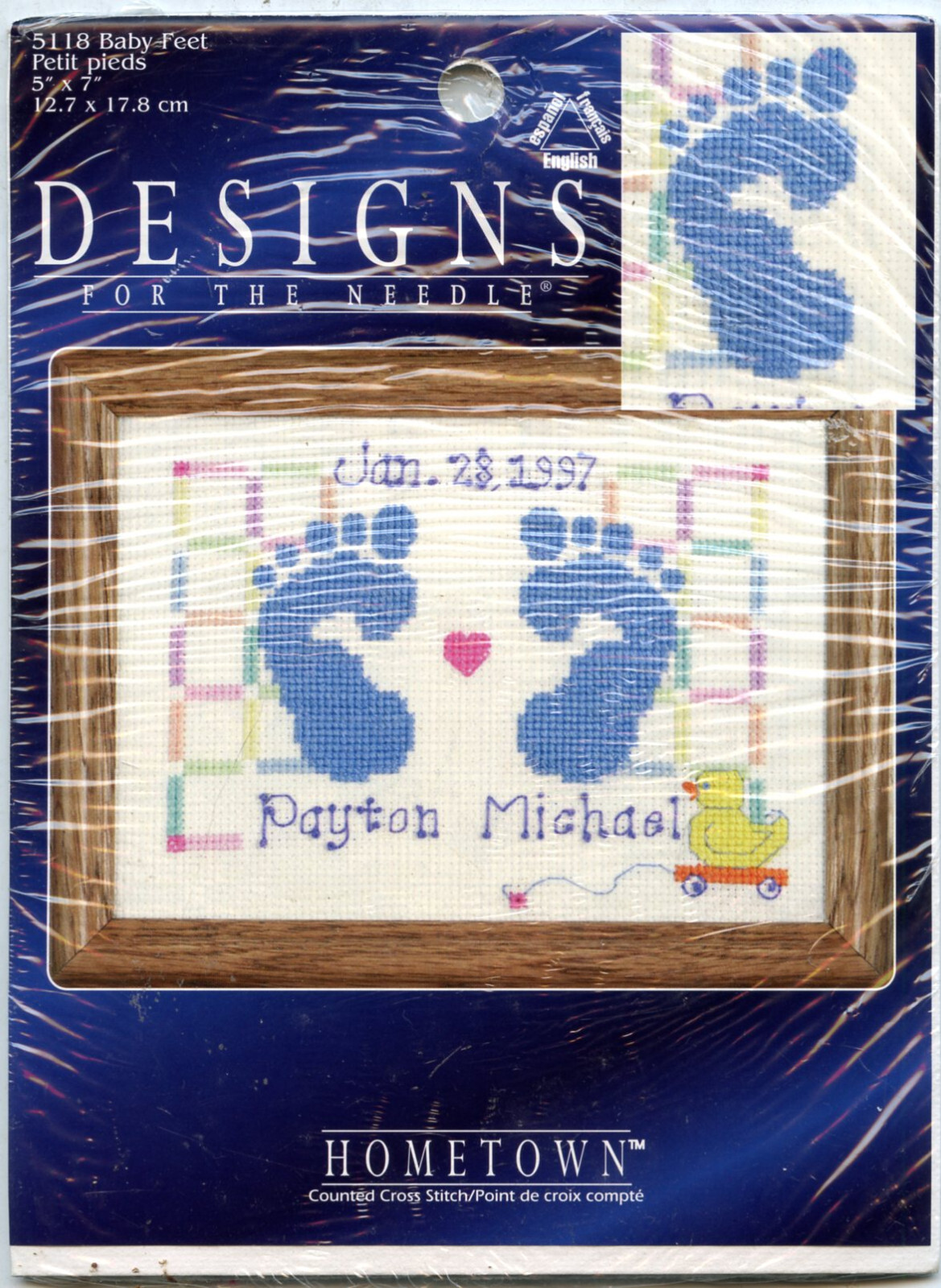 Kit Baby Feet Designs For The Needle Counted Cross Stitch