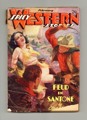 Spicy Western Stories Pulp Feb 1937 Vol. 1 #4 VG- 3.5