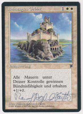 Signed German Fortified Area LP Renaissance Artist Randy Asplund-Faith 1995 MTG!