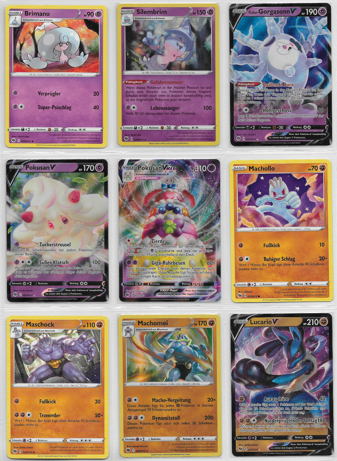 Lot - Pokemon Karten Sammlung - Weg des Champs 2020 - Deutsch - Mint