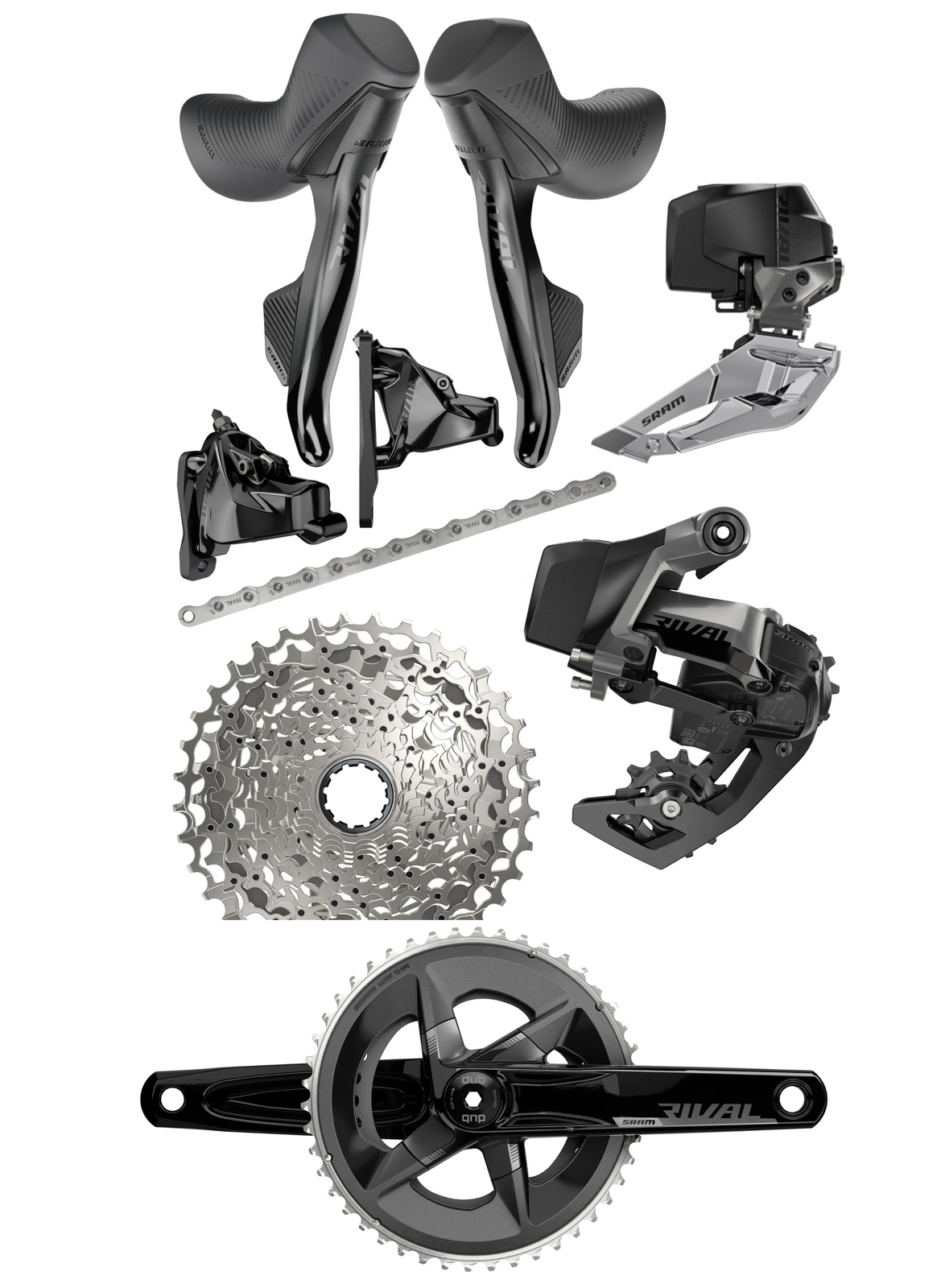 SRAM Rival eTap AXS 2x12 Shifter/FD/RD/CN/CS 10-36T+DUB