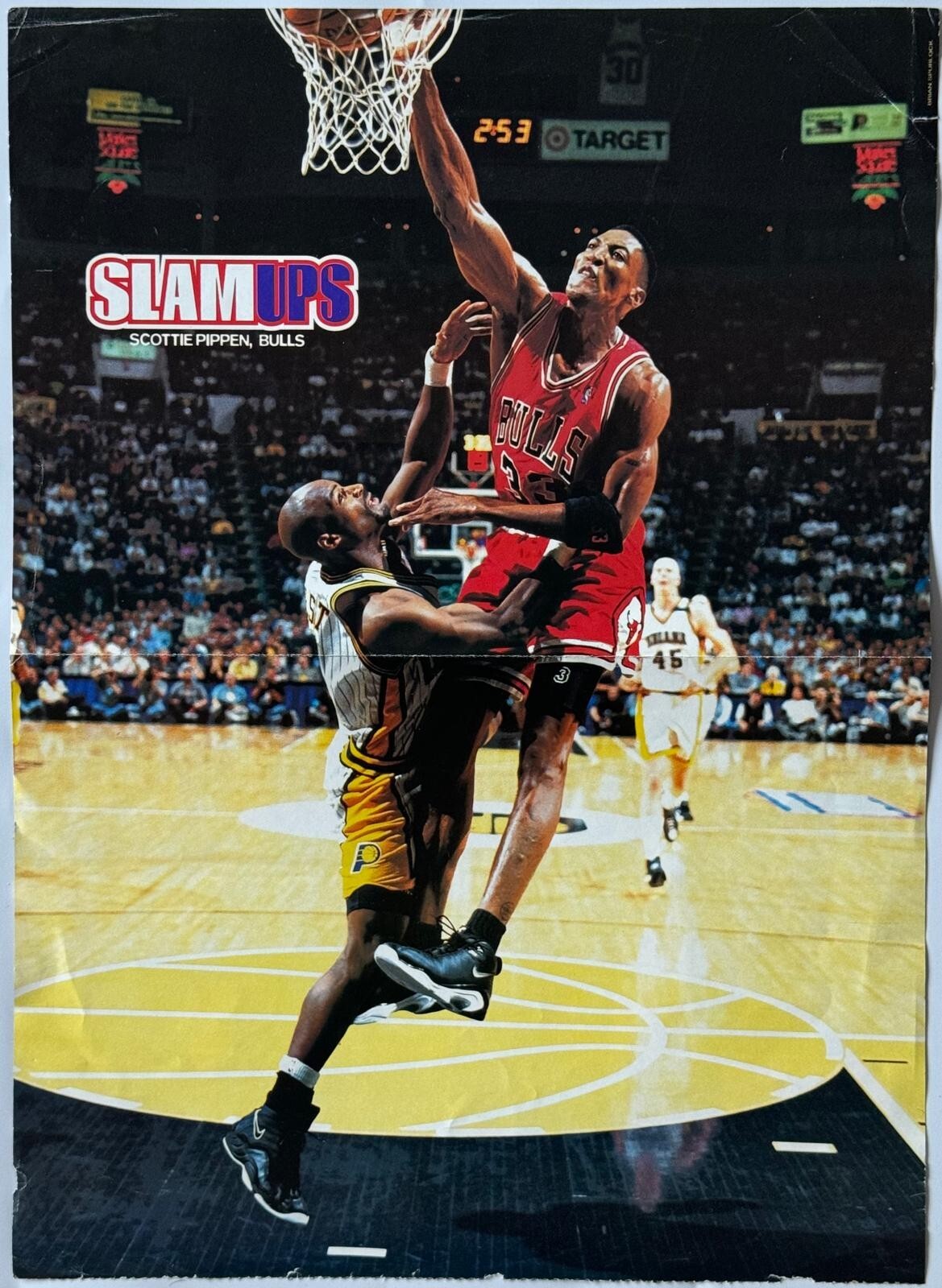 Vintage 90's Scottie Pippen Rookie Vince Carter Poster NBA