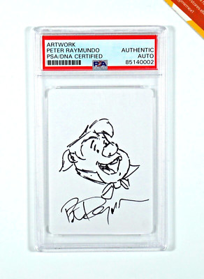 Disney 100 PSA Authentic Le Fou Signed And Sketched Peter Raymundo