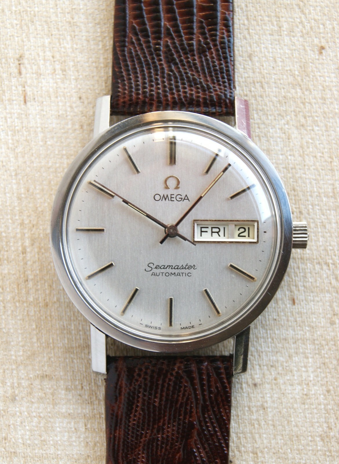 vintage omega seamaster wristwatch 