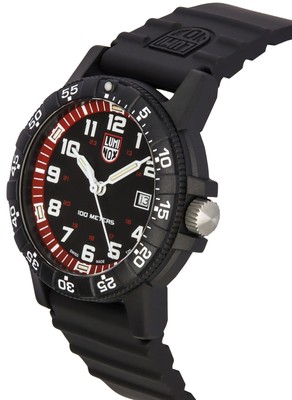 Pre-owned Luminox Sea Turtle Giant Black Dial Sports Quartz 100m Men's Watch Xs.0335