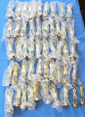 50 Gold Girls Womens Basketball Trophy Toppers New Old Stock FS