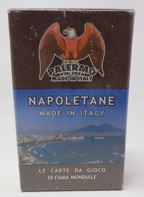 Napoletane Le Carte Da Giogo Di F'ama Mondiale Card Game New Sealed Palermo