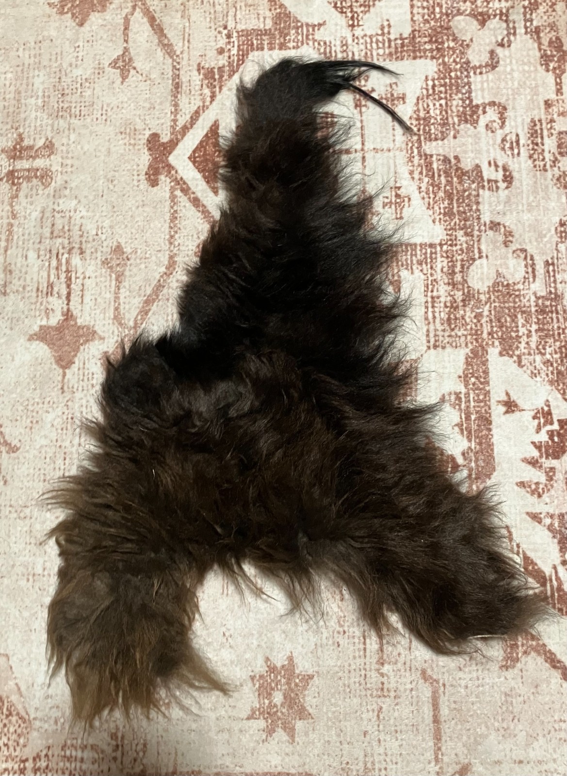 ★SALE★【レア】hide with Spread Beaver ロンT Large Sizes) Premium Bison Buffalo Scrap Fur Hide Leather