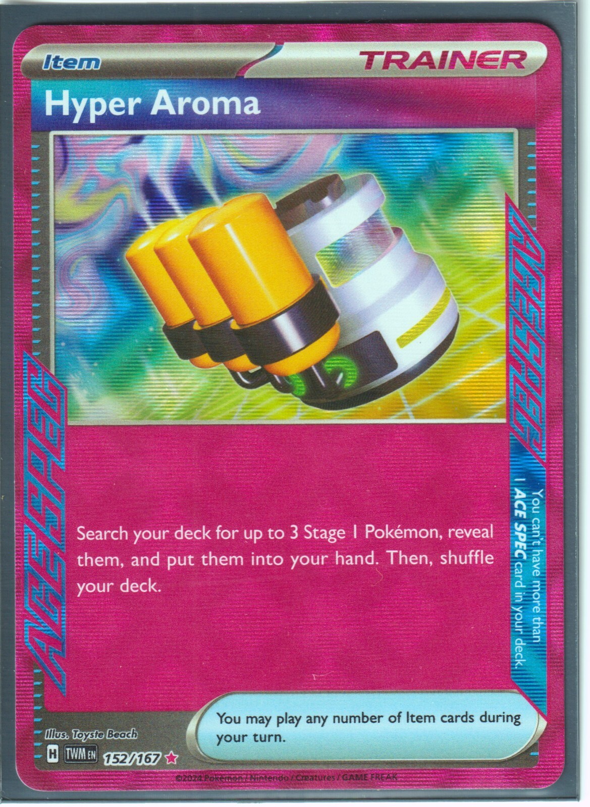 HYPER AROMA 152/167 ACE SPEC -TWILIGHT MASQUERADE POKEMON-ULTRA