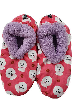 bichon frise dog slippers