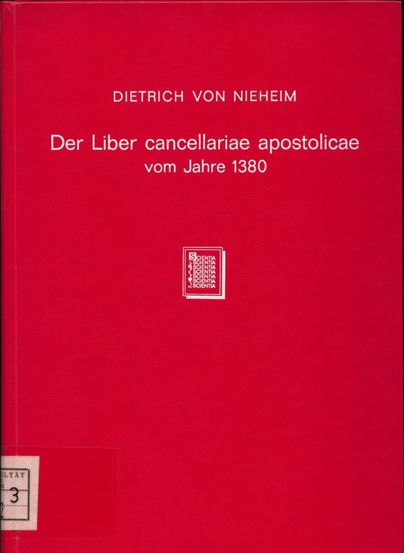 Der Liber Cancellariae Apostolicae Vom Jahre 1380 Und Der Stilus Palatii Abbrevi