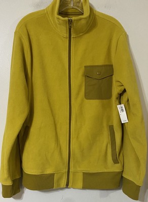 Old Navy Mens Medium Mustered Yellow Fleece Jacket