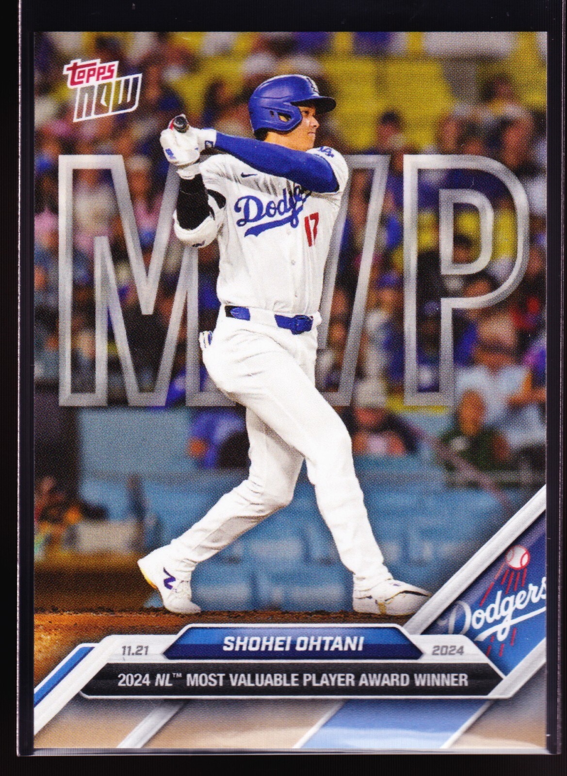 Shoehi Ohtani Los Angeles Dodgers NL MVP 3 Time Winner 2024