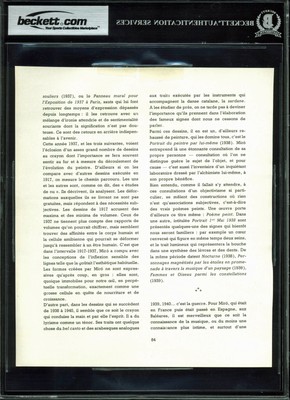 Joan Miro Authentic Signed 7.7x9 Photo Auto Graded Mint 9! BAS Slabbed