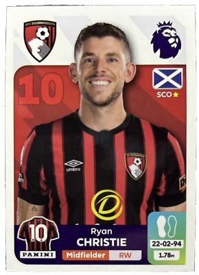 Panini Premier League 2024 - # 35 - RYAN CHRISTIE - AFC Bournemouth 
