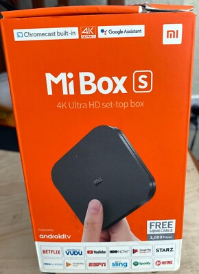 Xiaomi Mi Box S 4K HDR Media Player For Android TV - Open Box