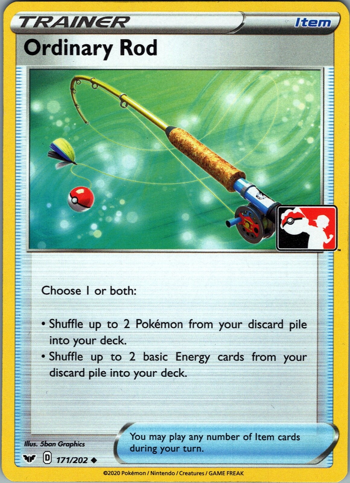 Play! Pokemon Prize Pack (Series 1) UNCOMMON Ordinary Rod Play! Pokemon Prize Pack (Series 1) UNCOMMON Ordinary Rod