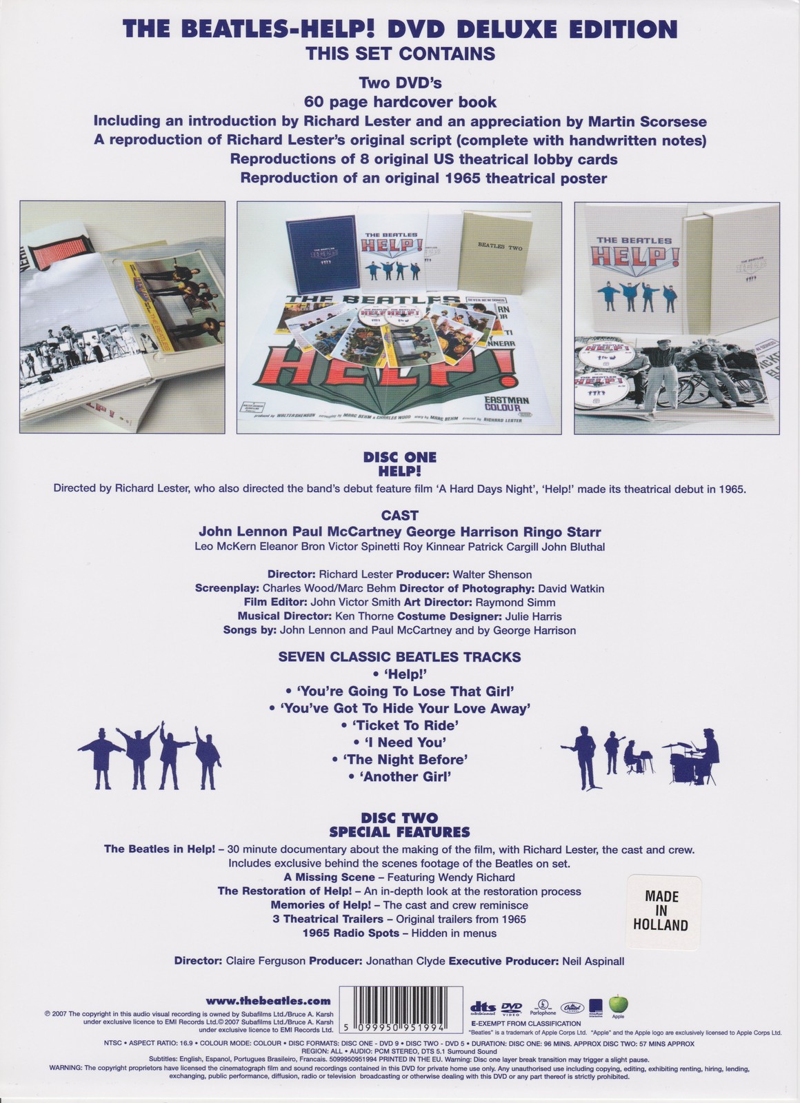 The Beatles Help! - DVD Deluxe Edition Box Set - New/Sealed The Beatles Help! - DVD Deluxe Edition Box Set - New/Sealed