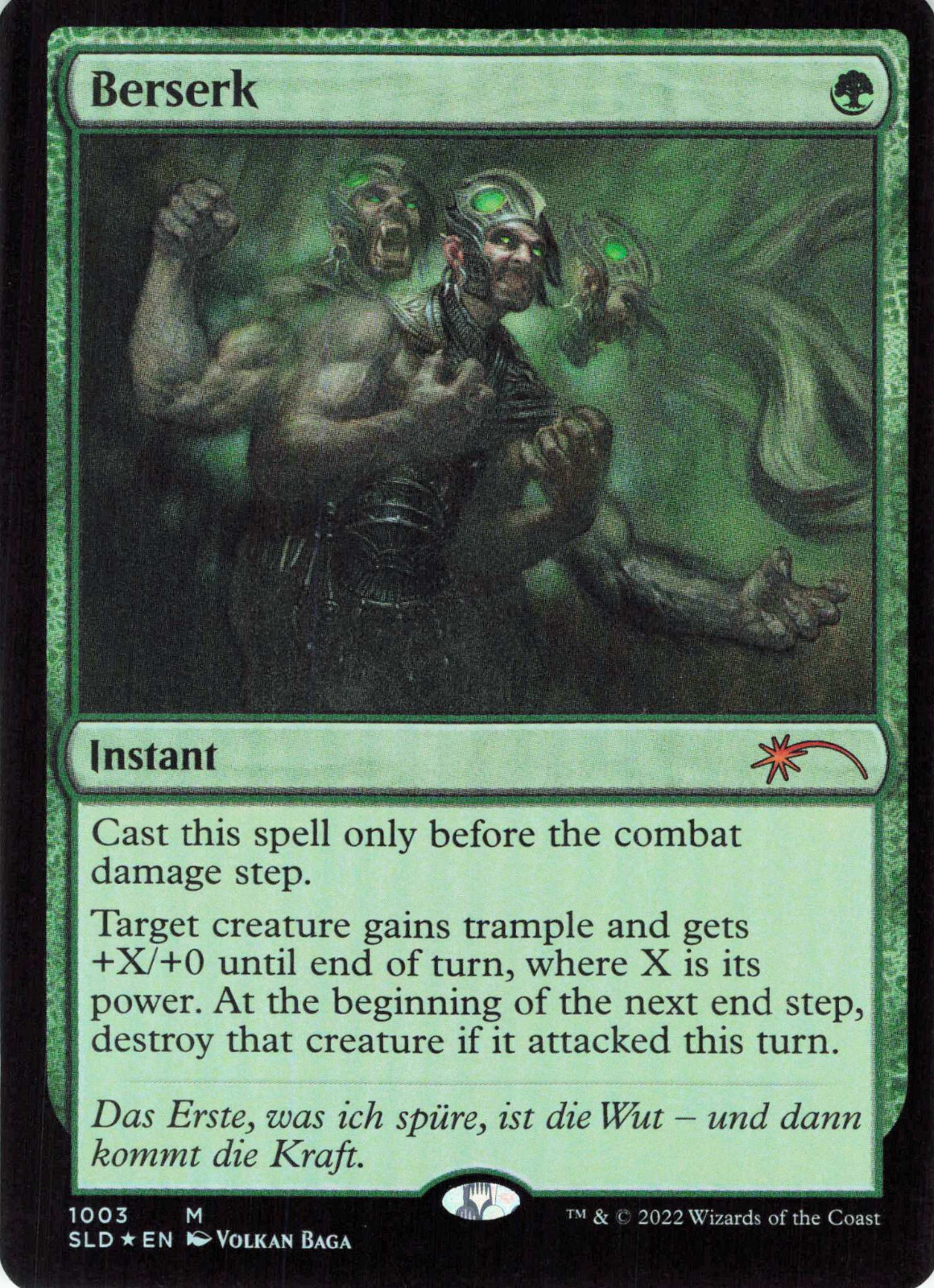 MTG Berserk foil 4枚 Berserk #1003 FOIL Secret Lair Card Magic The Gathering | eBay