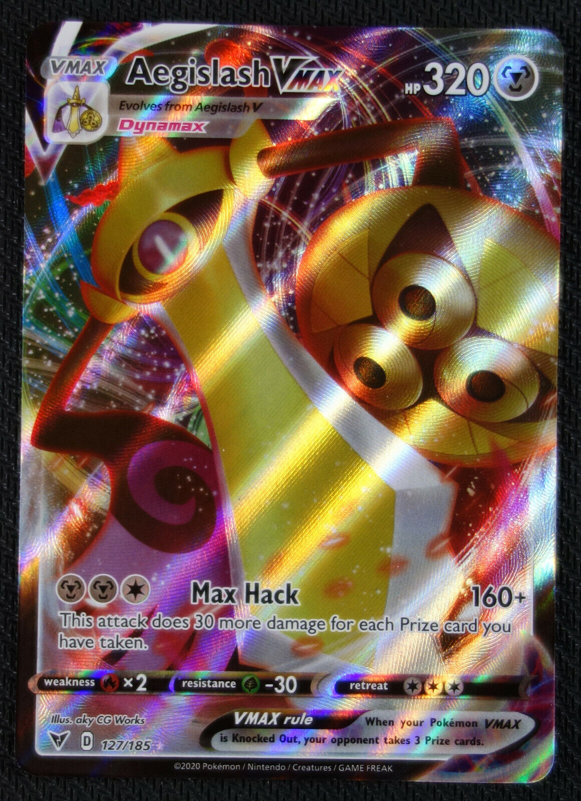 Pokemon Card Aegislash VMAX 127/185 Vivid Voltage NM/M | eBay