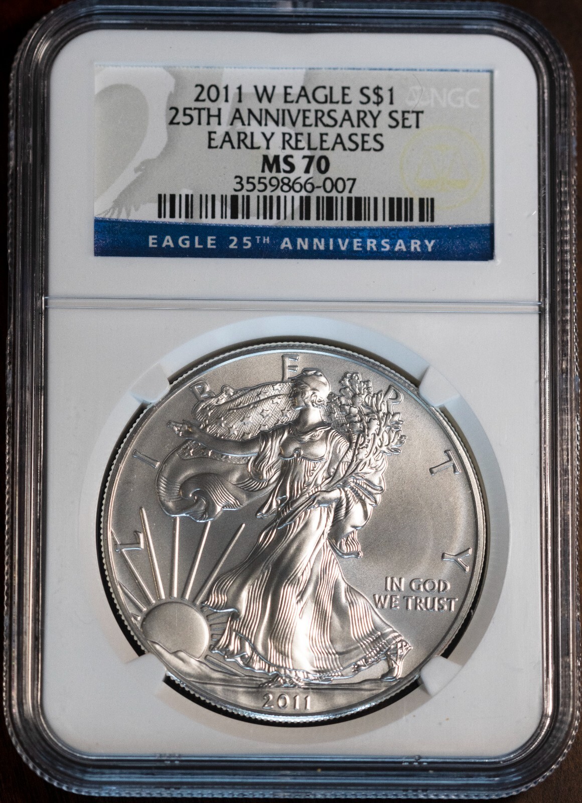「訳あり」NGC MS70 2011 イーグル銀貨 EARLY RELEASES 訳あり」NGC MS70 2011 イーグル銀貨 EARLY RELEASES - メルカリ