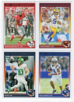 2024 Score Football Base & RC's #154-400 ~ You Choose You Pick!