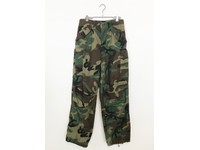 Size Genuine Vintage US Army M65 Trousers Over Dyed Black Short Medium