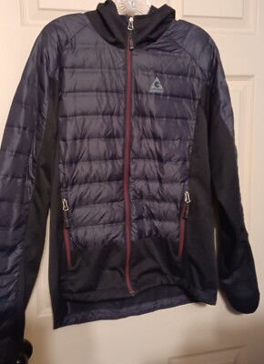 gerry fill power 650 puffer jacket mens 2xl xxl goose down red black coat nwot 203637823520