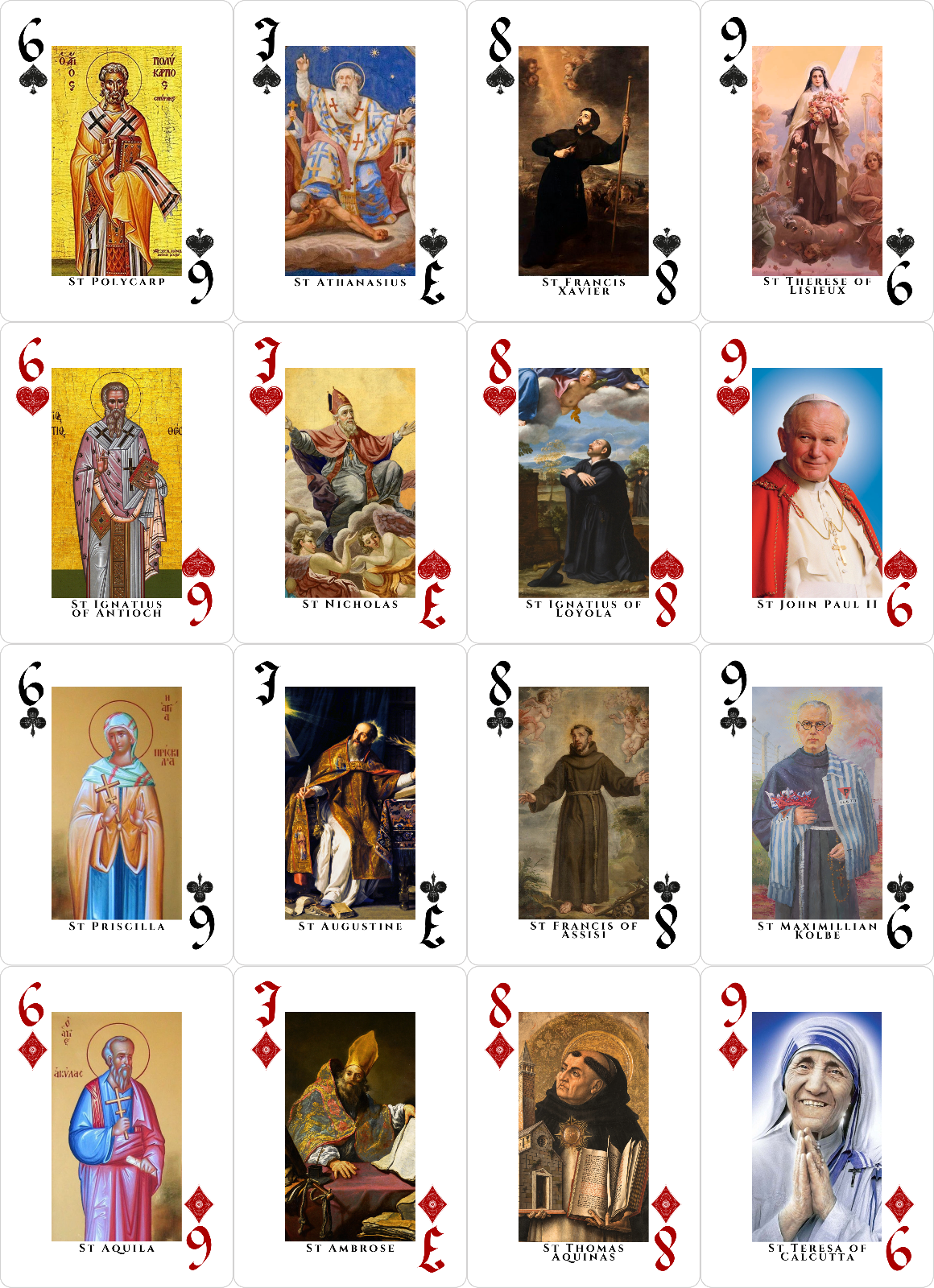 Catholic Playing Cards Saints Edition, Sealed Religious Poker Cards
