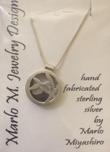 Sterling Silver Koi Pond Necklace And Earrings Handmade By Marlo Miyashiro