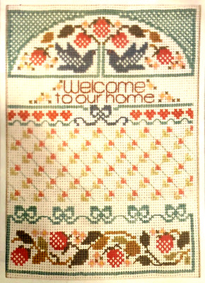 Coats Anchor WELCOME TO OUR HOME Counted Cross Stitch Kit Sampler EXTREMELY RARE