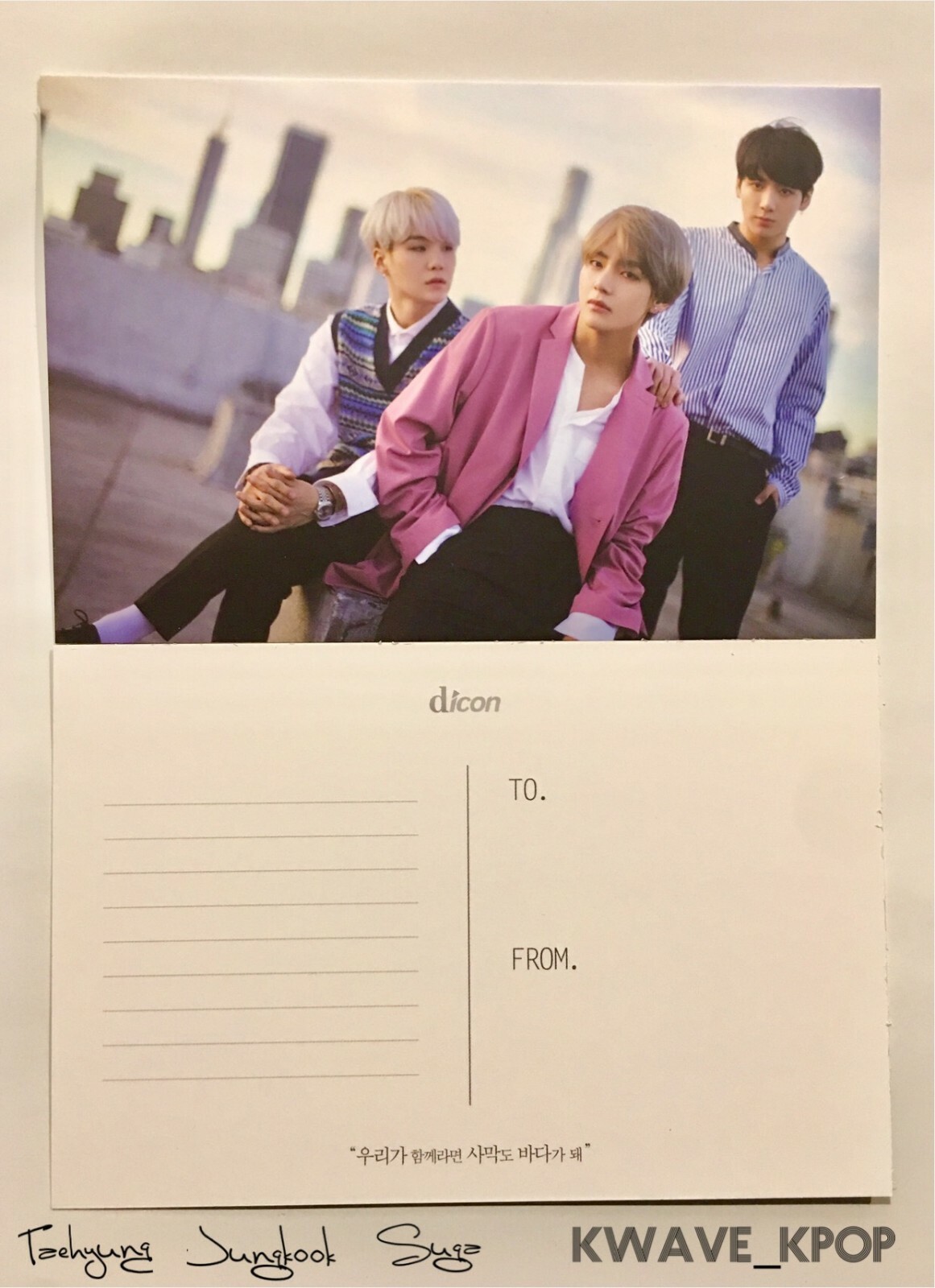 BTS OFFICIAL DICON POSTCARD (1 PIECE) Select Member! eBay