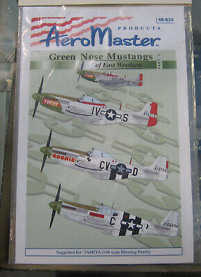 Aeromaster 48-634 Green Nose Mustangs of East Wretham Pt.I Decal Sheet