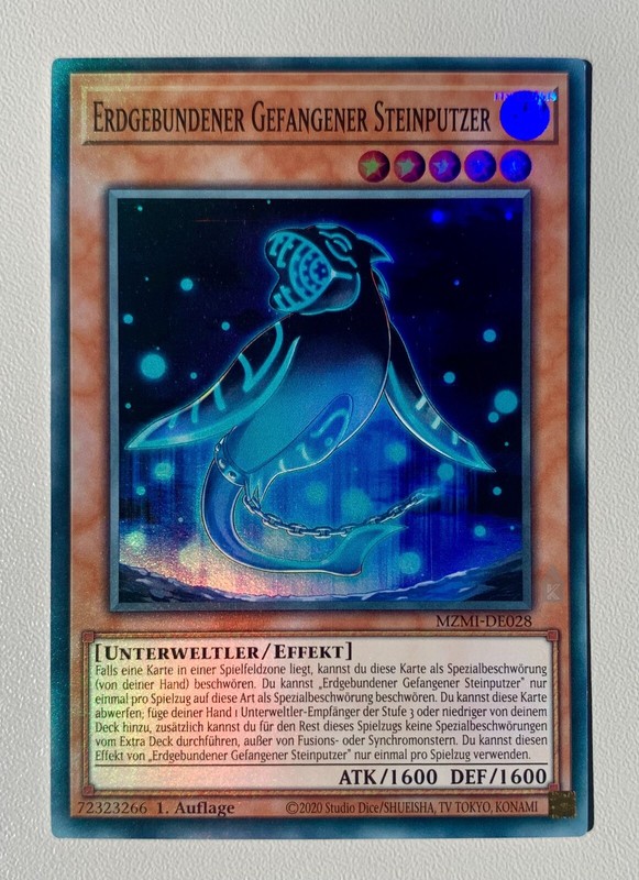 Erdgebundener Gefangener Steinputzer Mzmi-De028 Super Rare Near Mint 1. Auflage 
