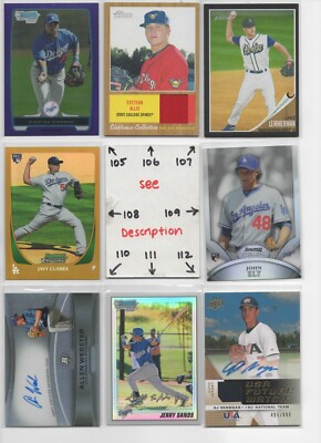 Los Angeles Dodgers LOADED U-PICK Serial #'d JERSEY AUTO Rookie KERSHAW BUEHLER