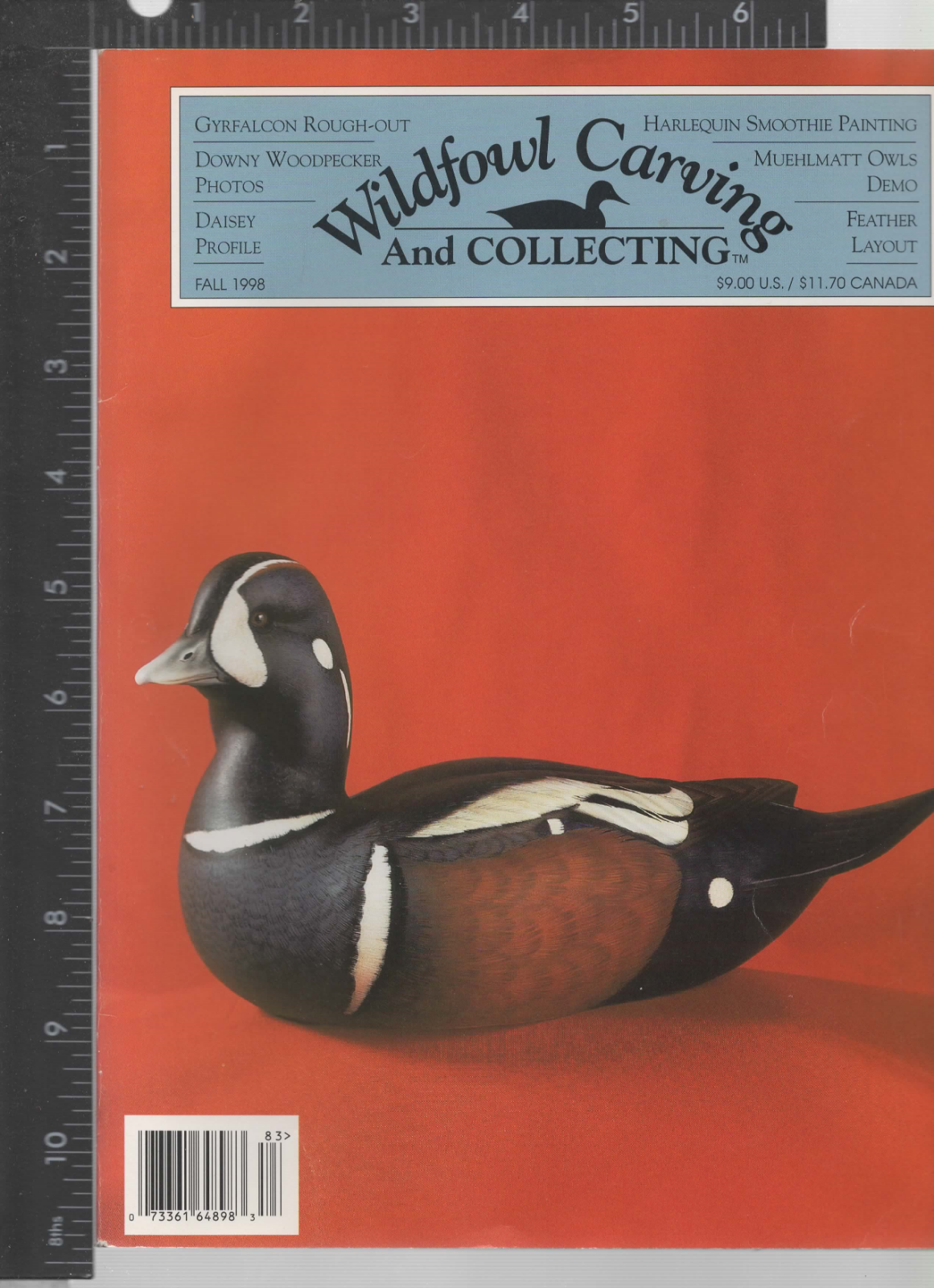Waterfowl Carving & Collecting  Magazine Fall 98 (VXIV #3 ) Cathy Hart editor