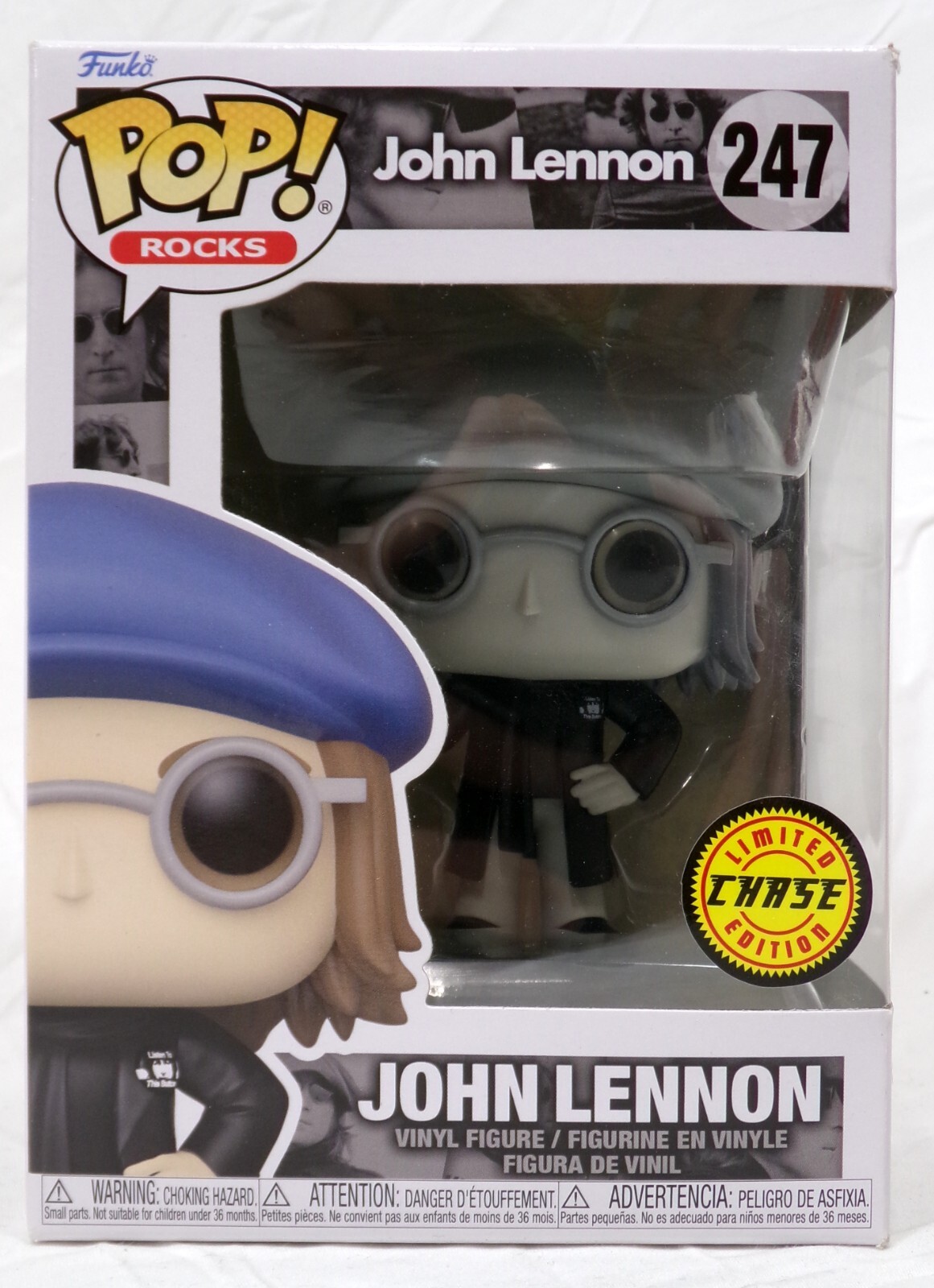 Funko Pop! Rocks 247 John Lennon Chase Vinyl Figure New in