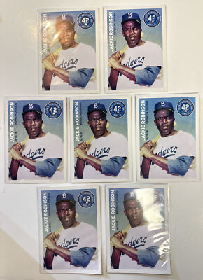 2023 Cincinnati Reds SGA Lot Of 7 Jackie Robinson Day Jumbo Cards