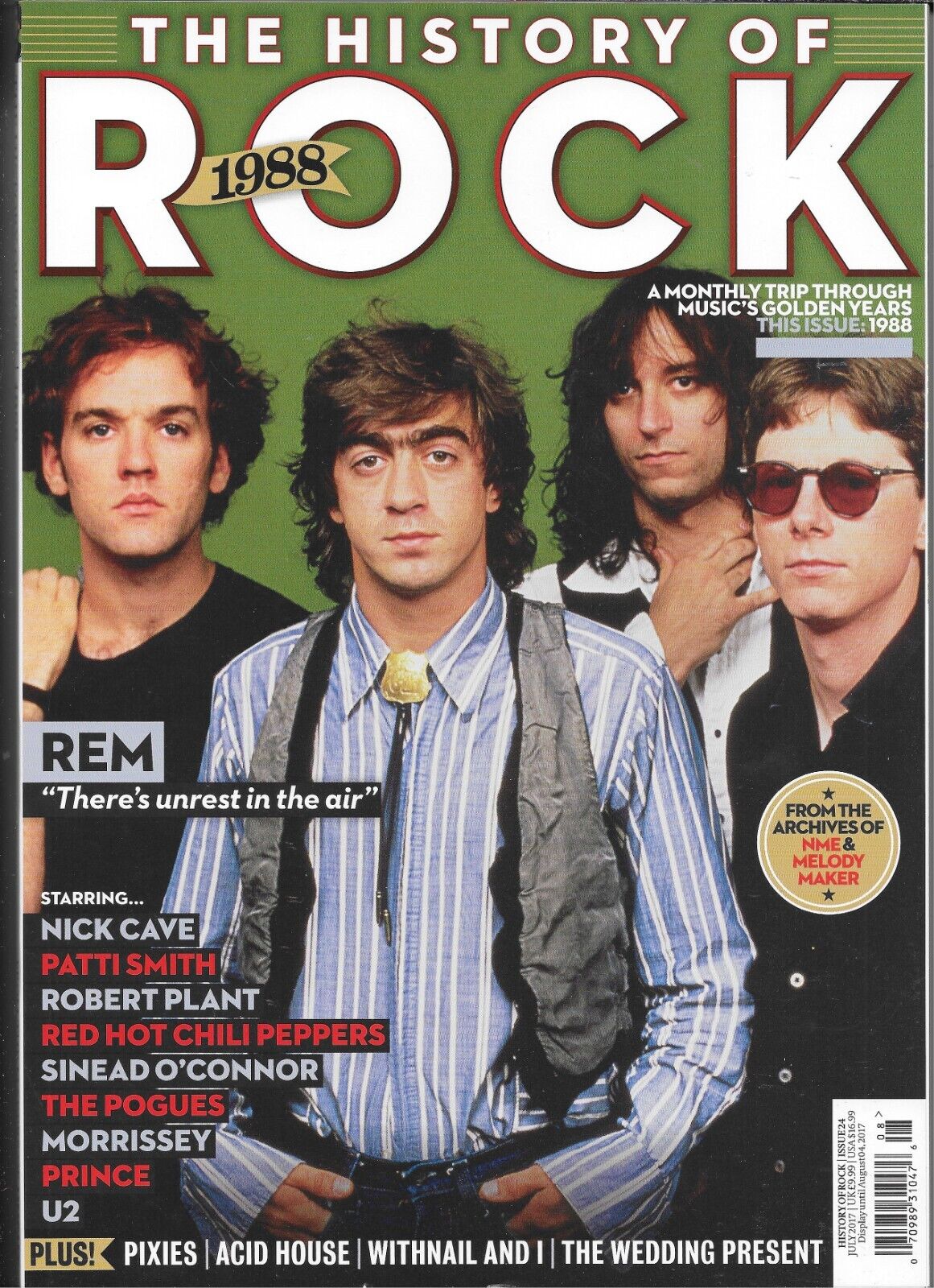 1988 HISTORY OF ROCK magazine R.E.M. cover Morrissey U2 Red 1988 HISTORY OF ROCK magazine R.E.M. cover Morrissey U2 Red