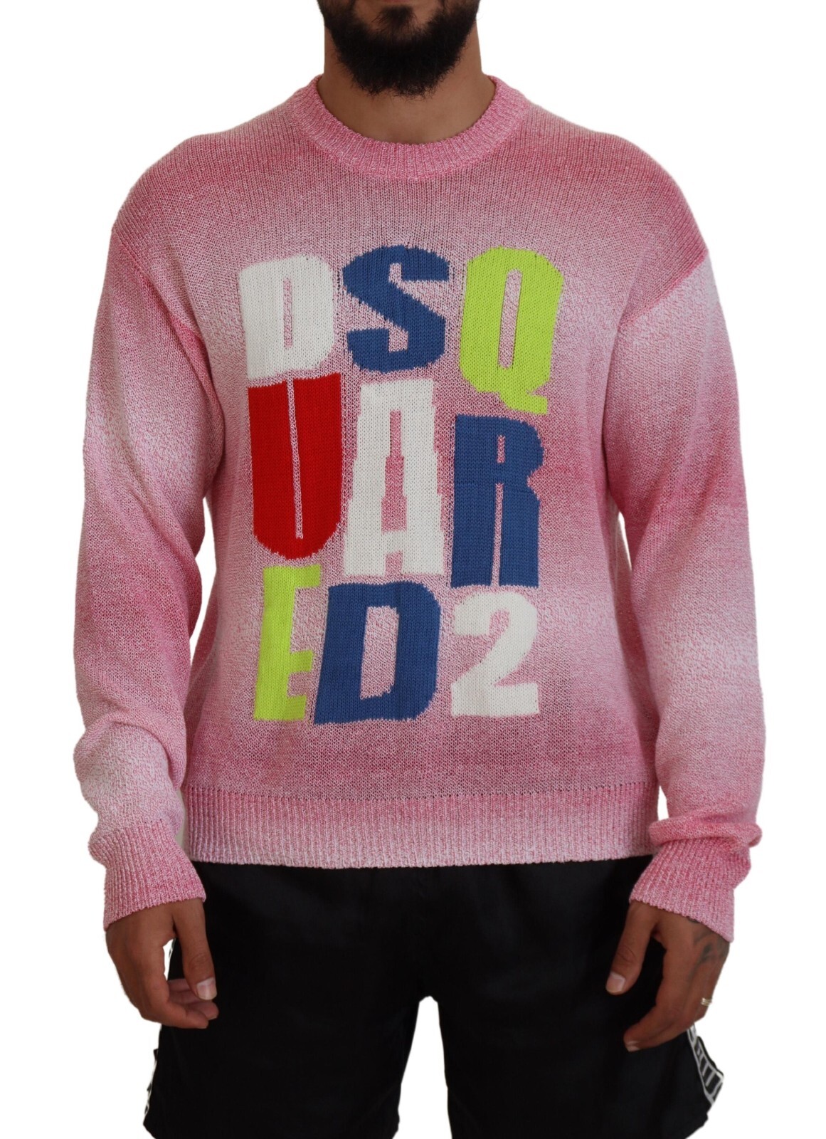 

Свитер DSQUARED2, разноцветный шерстяной вязаный мужской пуловер IT48/US38/, рекомендованная цена 570 долларов США, Multicolor