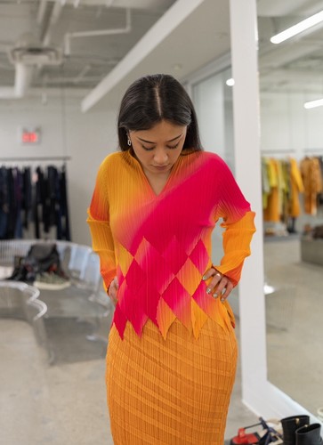 feteイッセイミヤケ ロング size2 M 中古・古着通販】ISSEY MIYAKE FETE (イッセイミヤケフェット