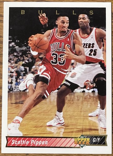 ＠NBA ブルズ コメモラティブカード (UPPER DECK 1992) Scottie Pippen 1992-93 Upper Deck Card #133 Chicago Bulls