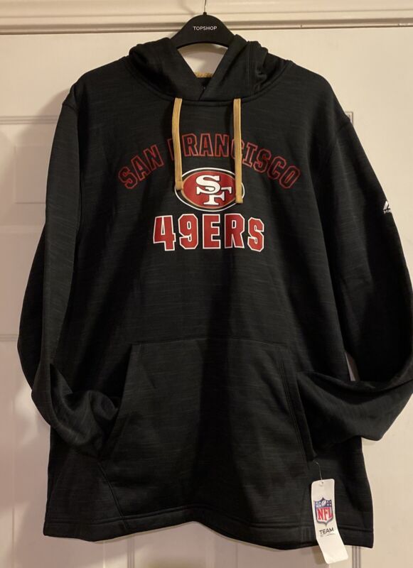 Men Fanatics San Francisco 49ers Hoodie Jacket Red & Black Size L